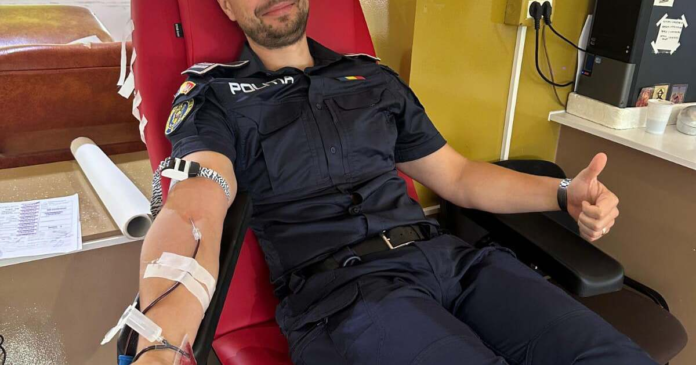 politistii-au-donat-sange-la-timisoara