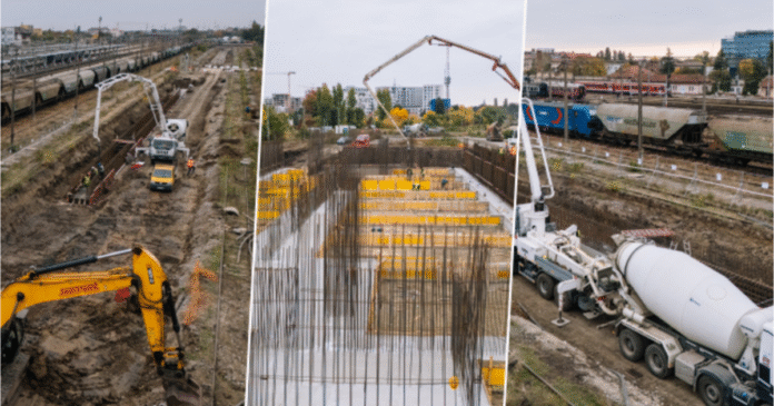 Continuă lucrările la calea ferată din Gara de Nord Timișoara