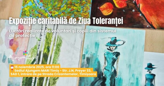 Expoziție caritabilă de Ziua Toleranței pentru copii