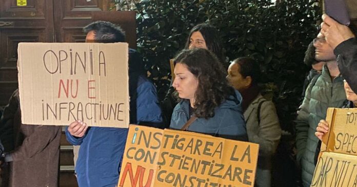 VIDEO. Protest la Judecătoria Timișoara împotriva corupției