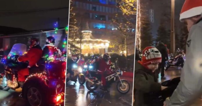 VIDEO. Spiritul Crăciunului pe două roți. Motocicliștii din Timiș sărbătoresc 20 de ani de fapte bune prin paradă caritabilă