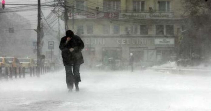 Cod galben de ploaie înghețată și polei în Timiș