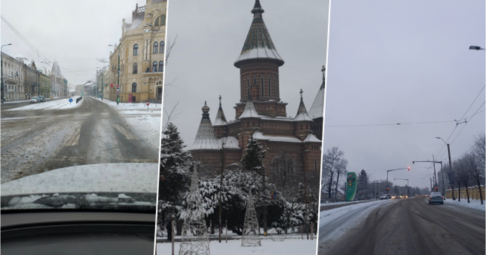 Deszăpezire Timișoara: 200 tone antiderapant, nemulțumiri rămase