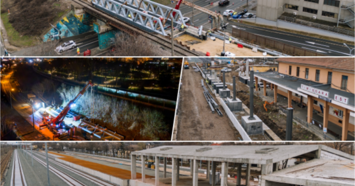FOTO. Progresul lucrărilor la calea ferată din Timișoara a depășit 20%. Ce zone sunt vizate pentru intervenții?