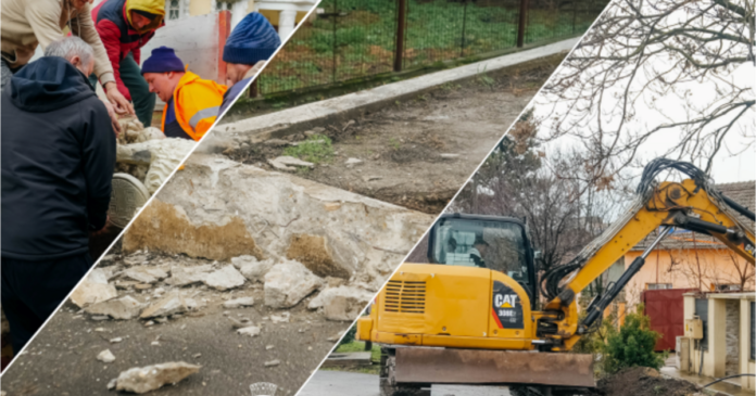 FOTO. Demolări recente efectuate de Primăria Timișoara. De această dată, la restaurantul Tinecz, extins ilegal pe zona verde de pe Calea Aradului.