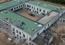 Noua clădire a Centrului „Dumitru Ciumăgeanu” din Giroc progresează. Lucrările au atins 60% din finalizare.