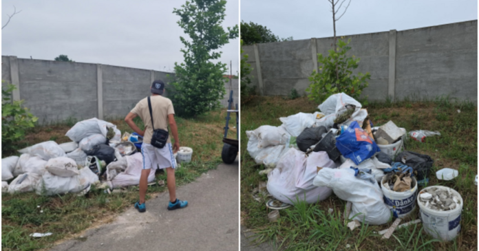 Ieșeau mult mai ieftin la centrul de colectare: Doi ghirozeni, amendați cu peste 10.000 de euro pentru că au aruncat molozul lângă cimitir.