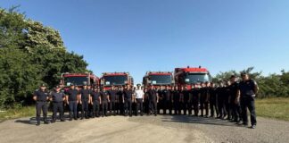 Pompierii din Timiș oferă ajutor Franței în combaterea incendiilor de pădure.