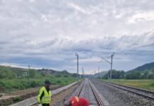 Procentul de finalizare a lucrărilor la calea ferată dintre Cluj-Napoca și Aghireș a ajuns la 70%