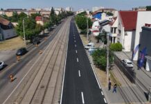 Lucrările de pe strada Rebreanu intră într-o nouă fază. S-a terminat un sens, dar celălalt se închide.