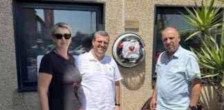 Rotary Club Timișoara 2023 instalează un defibrilator AED cu acces public permanent pe Calea Șagului, la PAUL TRANS SRL.