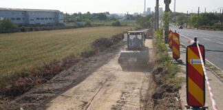 FOTO. Au demarat lucrările la noul pasaj Slavici–Polonă din Timișoara. Traficul va rămâne deschis în această etapă.