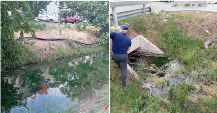 FOTO. Control în urma unei sesizări de la Tion: Garda de Mediu a descoperit foraje fără avize, iar ANIF a curățat gunoaiele din canal.