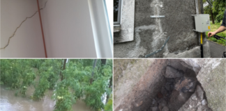 FOTO. Petiție pentru zona Freidorf. Oamenii se tem că locuințele lor vor cădea peste ei.
