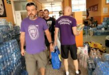 FOTO. Druckeria a trimis ajutoare în Grebenac, unde incendiile continuă să amenințe comunitatea.