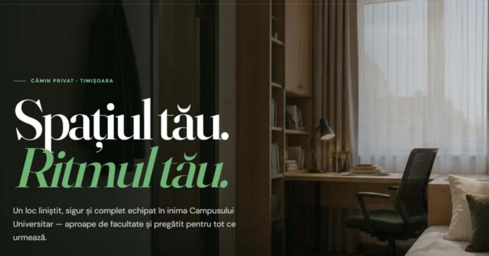 Timișoara oferă o nouă opțiune de cazare pentru studenți: Cozy Campus, un cămin privat situat în Campusul Universitar, își deschide ușile.