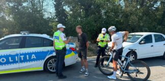 „Viteză fără limite” pe DN 6, în Timiș. Polițiștii au aplicat 40 de amenzi pe oră.