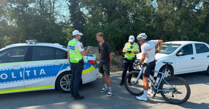 „Viteză fără limite” pe DN 6, în Timiș. Polițiștii au aplicat 40 de amenzi pe oră.