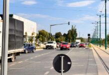 Restricții de circulație în Timișoara începând de luni. O nouă etapă a lucrărilor pe Rebreanu și intervenții la linia de tramvai lângă prefectură.