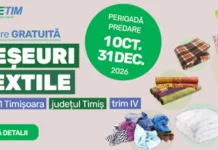 Campanie RETIM și ADID Timiș 2026: predare gratuită a deșeurilor textile în Zona 1 Campanie RETIM și ADID Timiș 2026: predare gratuită a deșeurilor textile în Zona 1
