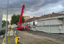 FOTO. Scheletul noului Pod al Muncii a ajuns. Lucrările de refacere, la 40% per total FOTO. Scheletul noului Pod al Muncii a ajuns. Lucrările de refacere, la 40% per total