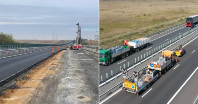 Lucrări pe autostradă în Timiș și Arad, cu restricții de circulație Lucrări pe autostradă în Timiș și Arad, cu restricții de circulație
