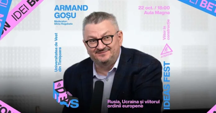 Rusia, Ucraina și viitorul Europei. Armand Goșu, întâlnire cu publicul din Timișoara Rusia, Ucraina și viitorul Europei. Armand Goșu, întâlnire cu publicul din Timișoara